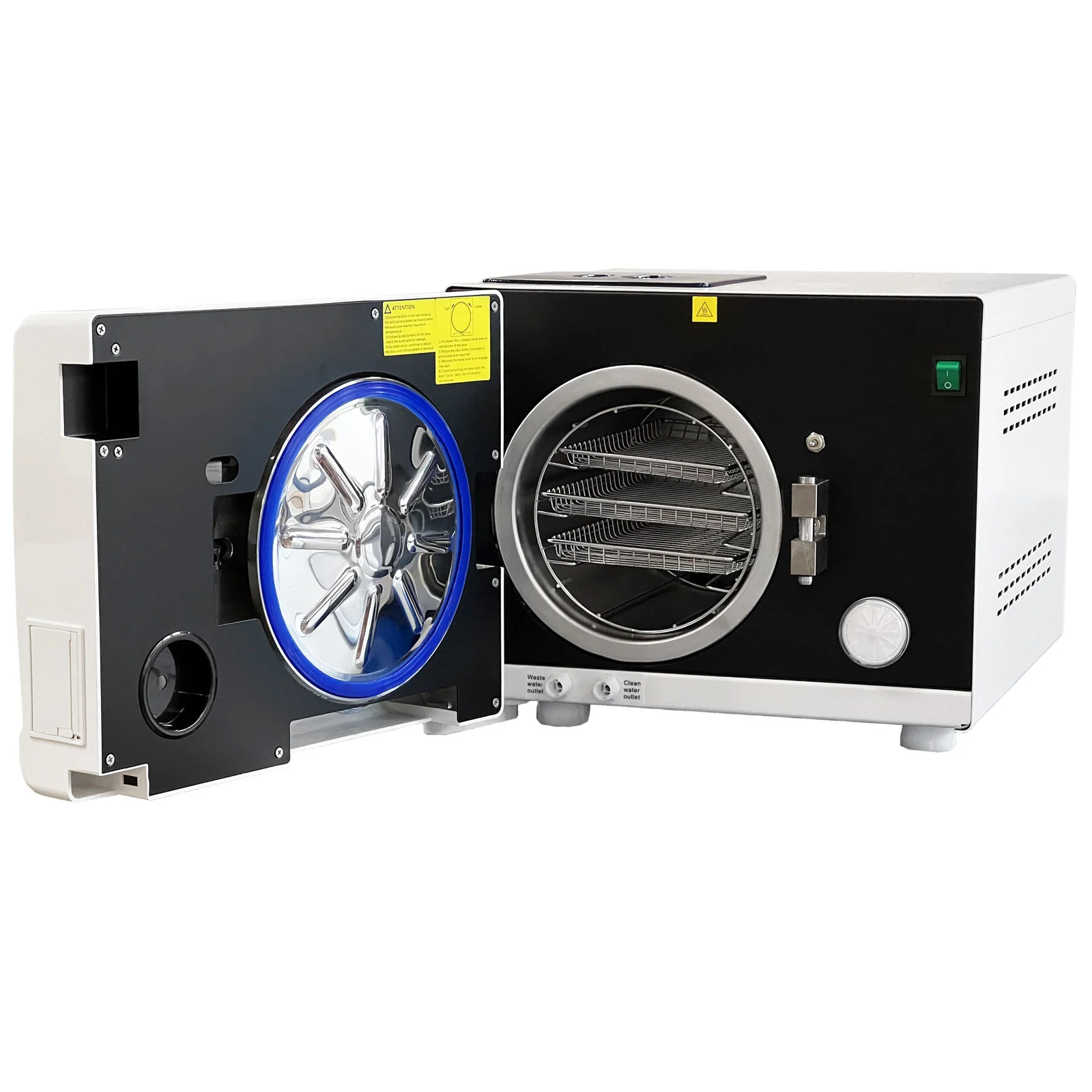 Autoklaw YESON serii E 12L BLACK LED – autoklaw parowy klasy B o pojemności 12 L