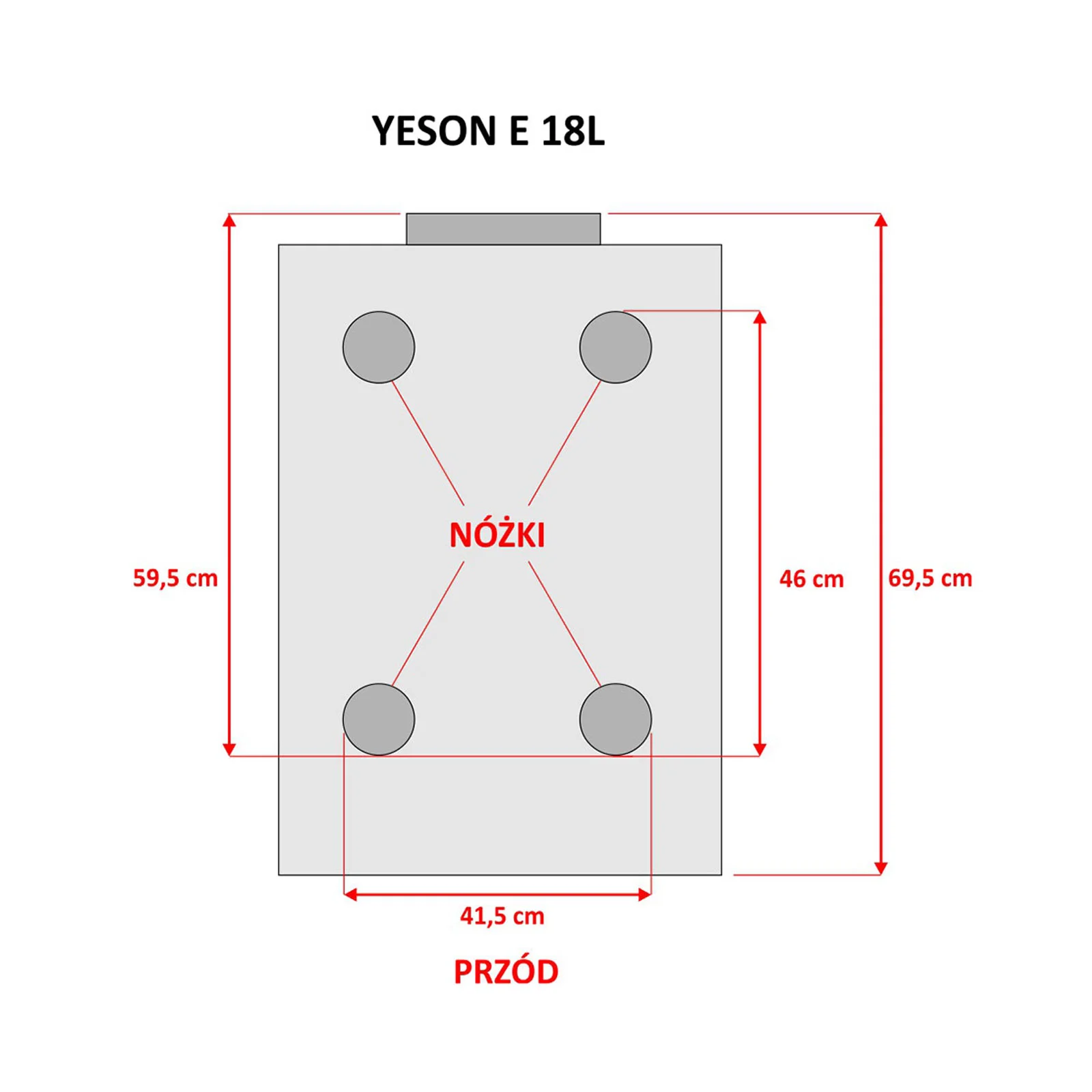 Autoklaw YESON serii E‑18L BLACK LED – autoklaw parowy klasy B o pojemności 18 L