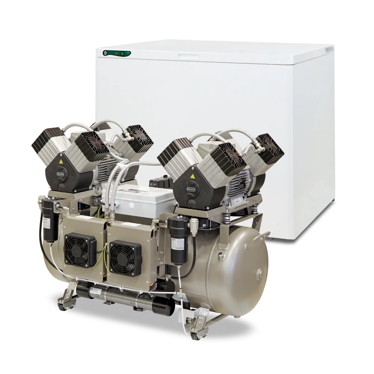Sprężarki stomatologiczne EKOM – bezolejowe, ciche i wydajne